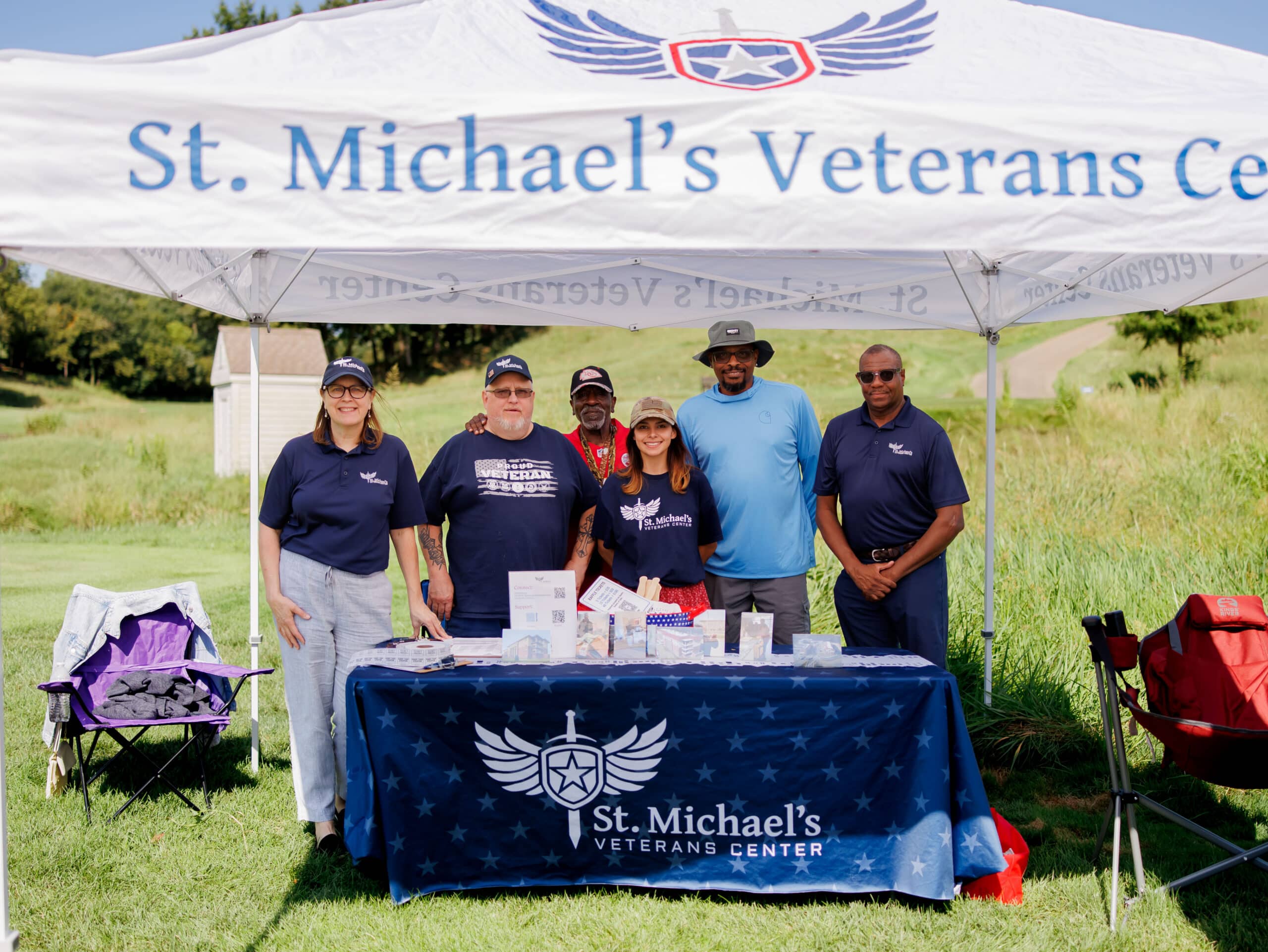 Members of the St. Michael's Veterans Center team at the 2026 MCAKC Annual Charity Golf Outing at The National Golf Club.